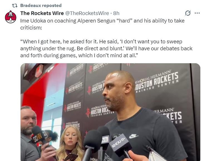 火箭申京战术地位凸显 乌度卡布局迎战湖人